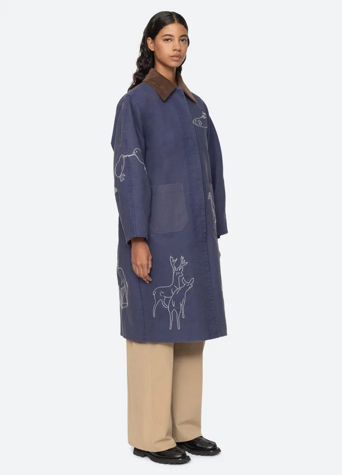 Sea New York Outerwear Demi Coat Blue 8211 Women