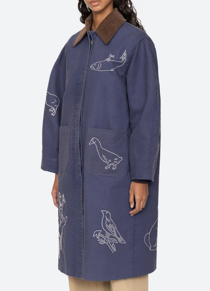 Sea New York Outerwear Demi Coat Blue 8211 Women