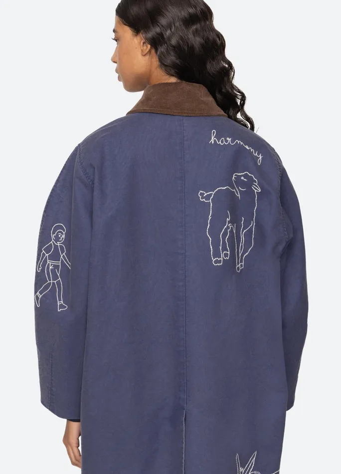 Sea New York Outerwear Demi Coat Blue 8211 Women
