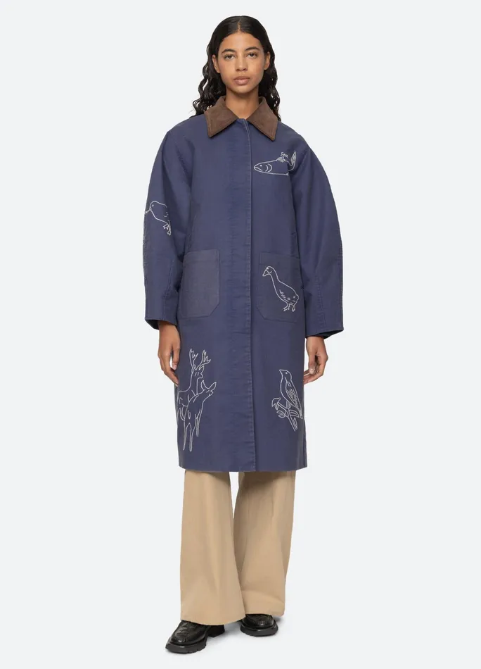 Sea New York Outerwear Demi Coat Blue 8211 Women