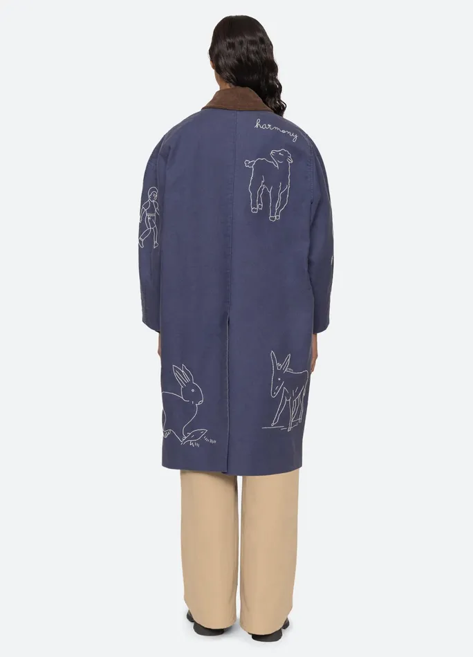 Sea New York Outerwear Demi Coat Blue 8211 Women