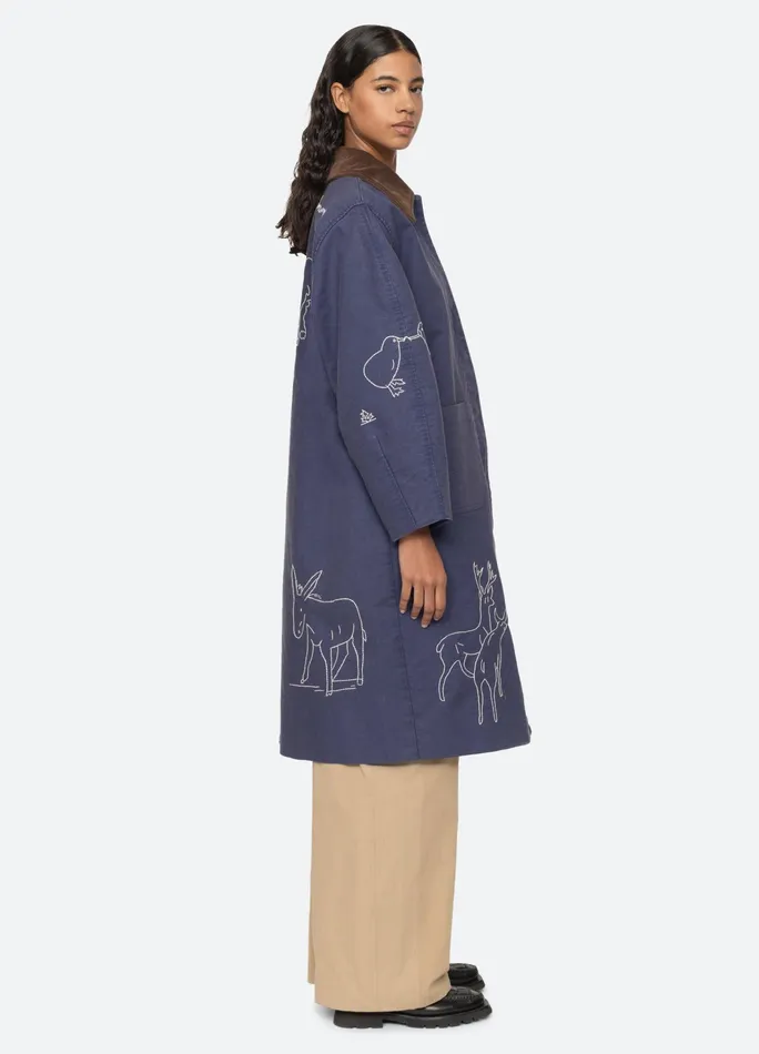 Sea New York Outerwear Demi Coat Blue 8211 Women