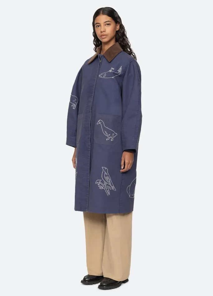 Sea New York Outerwear Demi Coat Blue 8211 Women