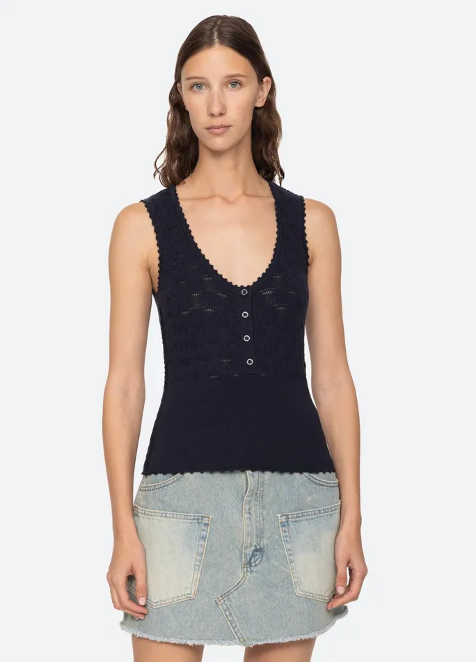 Sea New York Tops Mila Tank Navy 8211 Women