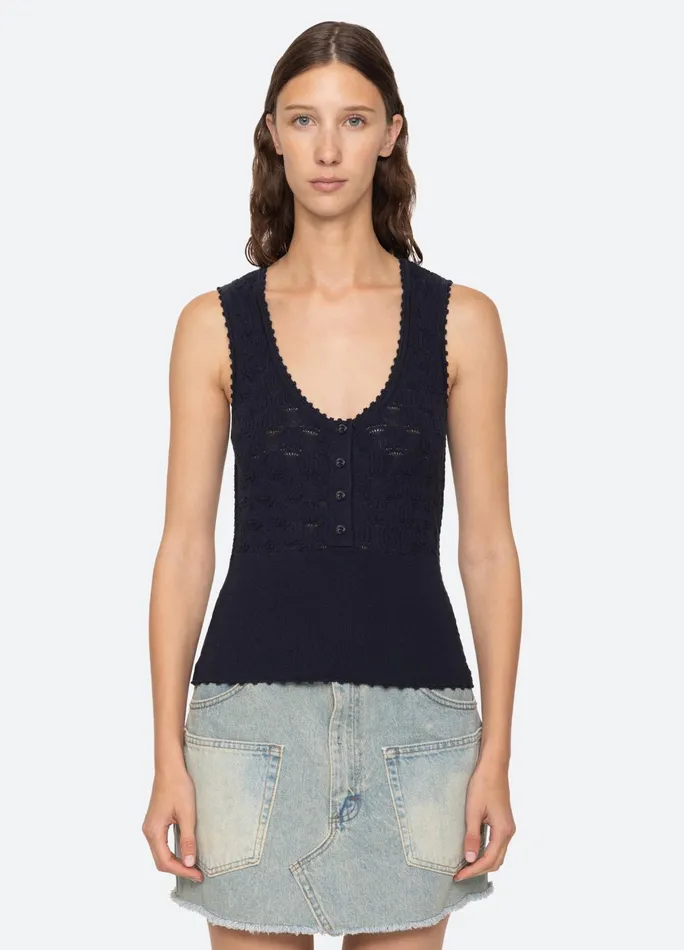 Sea New York Tops Mila Tank Navy 8211 Women