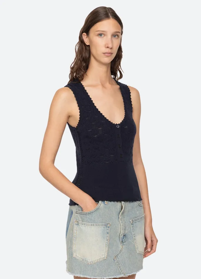 Sea New York Tops Mila Tank Navy 8211 Women