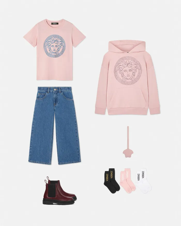 Shirts and Tshirts Kids Versace Medusa TShirt Light Pink