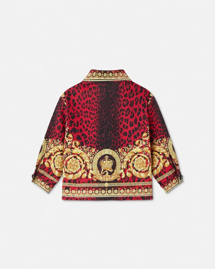 Shirts and Tshirts Kids Versace Wild Barocco Baby Overshirt Printred