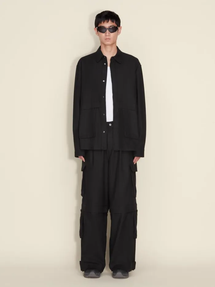 Shirts and Tops Men Holzweiler Eivind Pocket Shirt Black