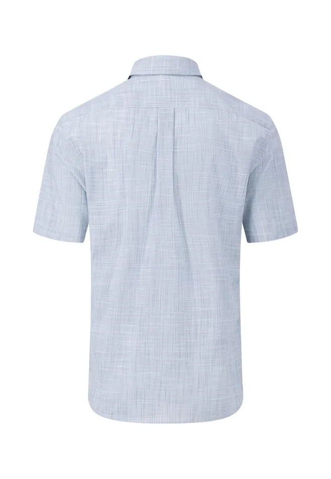 Shirts Men FYNCHHATTON Light Halbar Shirt Made Of SLUB Cotton Dusty Lavenderwhitedusty Olivenavysummer Breeze
