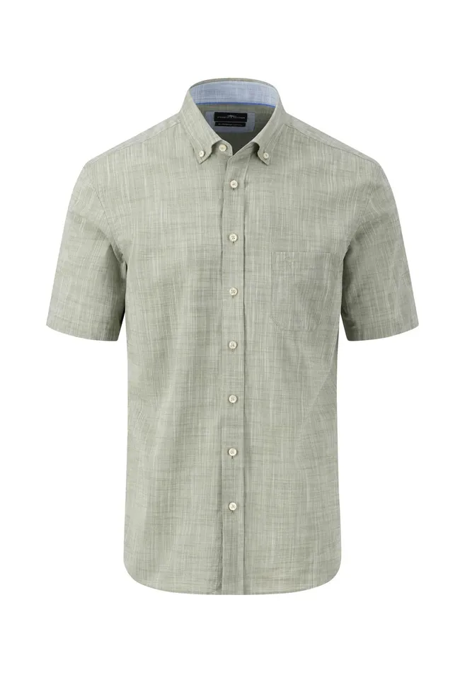 Shirts Men FYNCHHATTON Light Halbar Shirt Made Of SLUB Cotton Dusty Lavenderwhitedusty Olivenavysummer Breeze