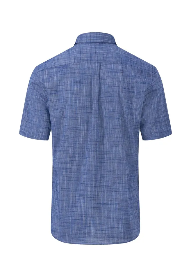 Shirts Men FYNCHHATTON Light Halbar Shirt Made Of SLUB Cotton Dusty Lavenderwhitedusty Olivenavysummer Breeze