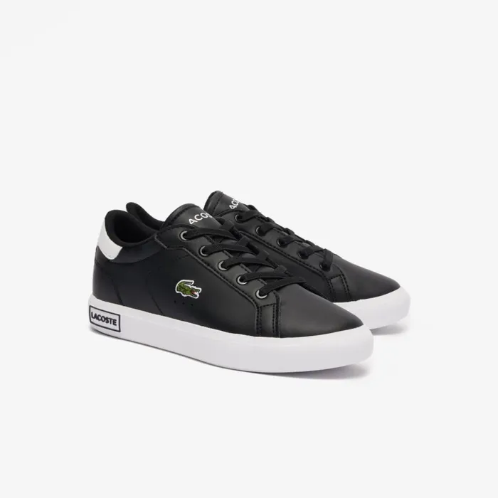 Shoes and Accessories Kids Lacoste Children039s Powercourt Sneakers Blackwhite 312