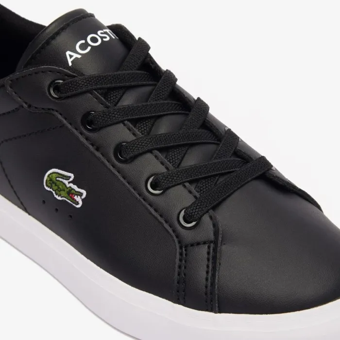 Shoes and Accessories Kids Lacoste Children039s Powercourt Sneakers Blackwhite 312