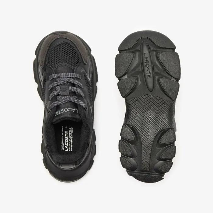 Shoes and Accessories Kids Lacoste Infants039 L003 Neo Sneakers Blkblk 02h