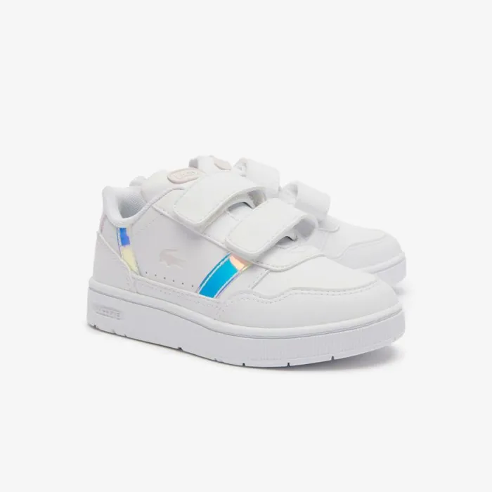 Shoes and Accessories Kids Lacoste Infants039 TClip Sneakers Whtlt Pink 1y9