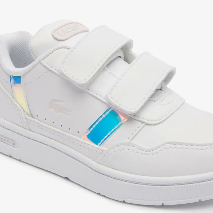 Shoes and Accessories Kids Lacoste Infants039 TClip Sneakers Whtlt Pink 1y9