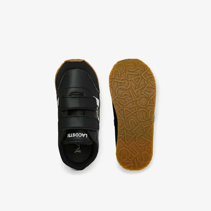 Shoes and Accessories Kids Lacoste Infants Partner Sneakers Blackwhite 312