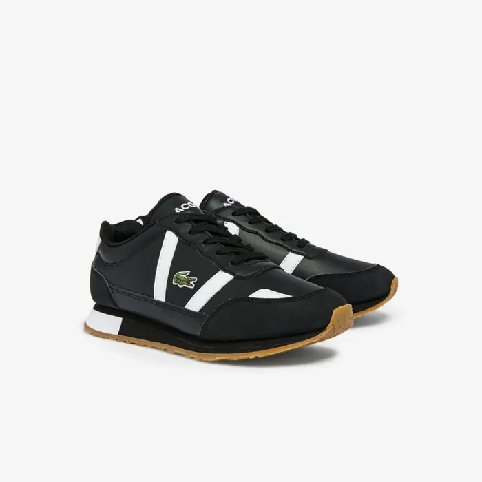 Shoes and Accessories Kids Lacoste Juniors Partner Sneakers Blackwhite 312