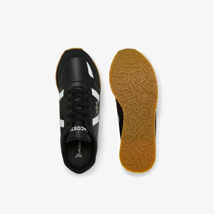 Shoes and Accessories Kids Lacoste Juniors Partner Sneakers Blackwhite 312
