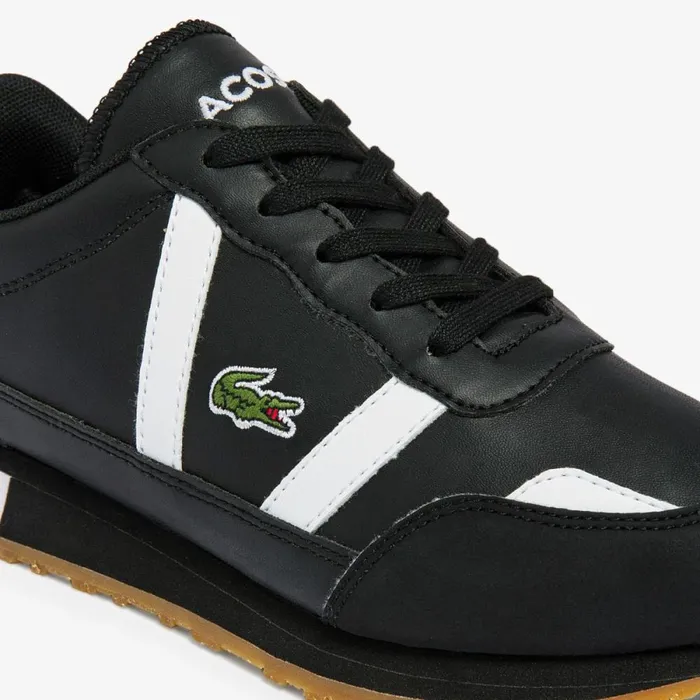 Shoes and Accessories Kids Lacoste Juniors Partner Sneakers Blackwhite 312