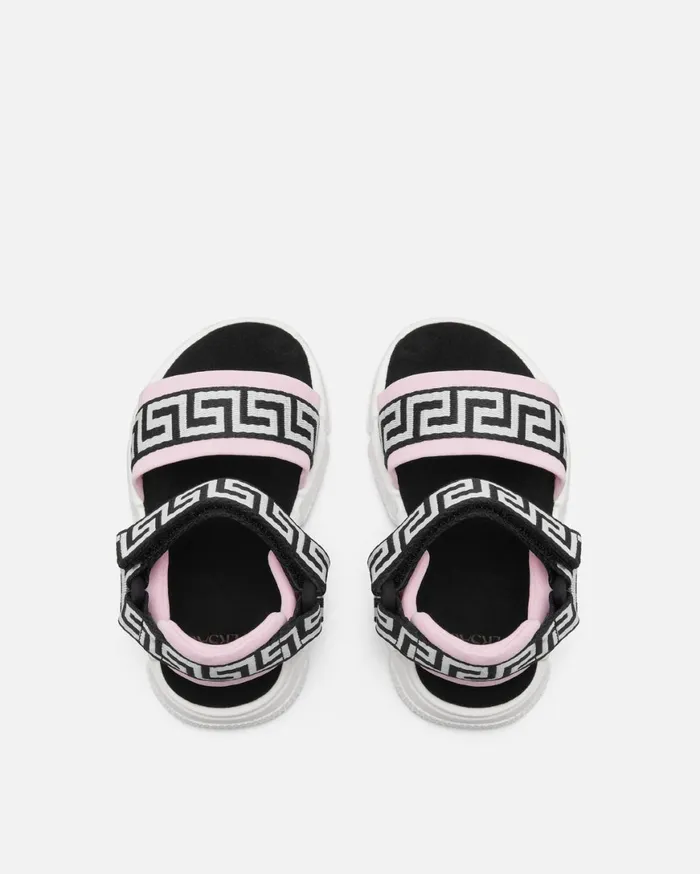 Shoes Kids Versace Greca Baby Sandals Blackpink