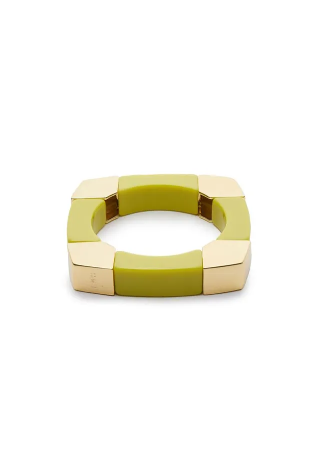 SHOP Trina Turk JEWELRY GEO STRETCH BANGLE LIME ZEST