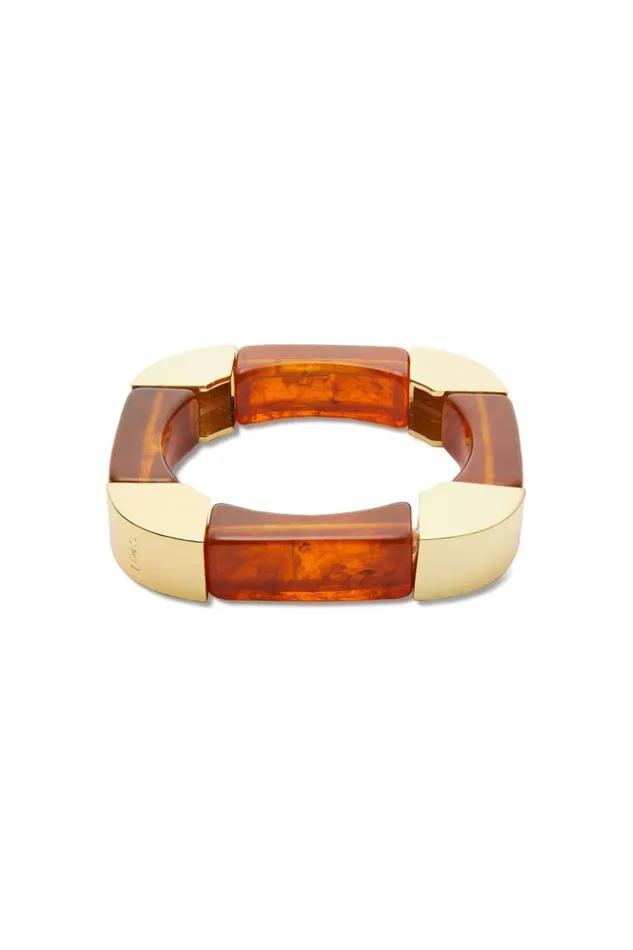 SHOP Trina Turk JEWELRY GEO STRETCH BANGLE TORTOISE