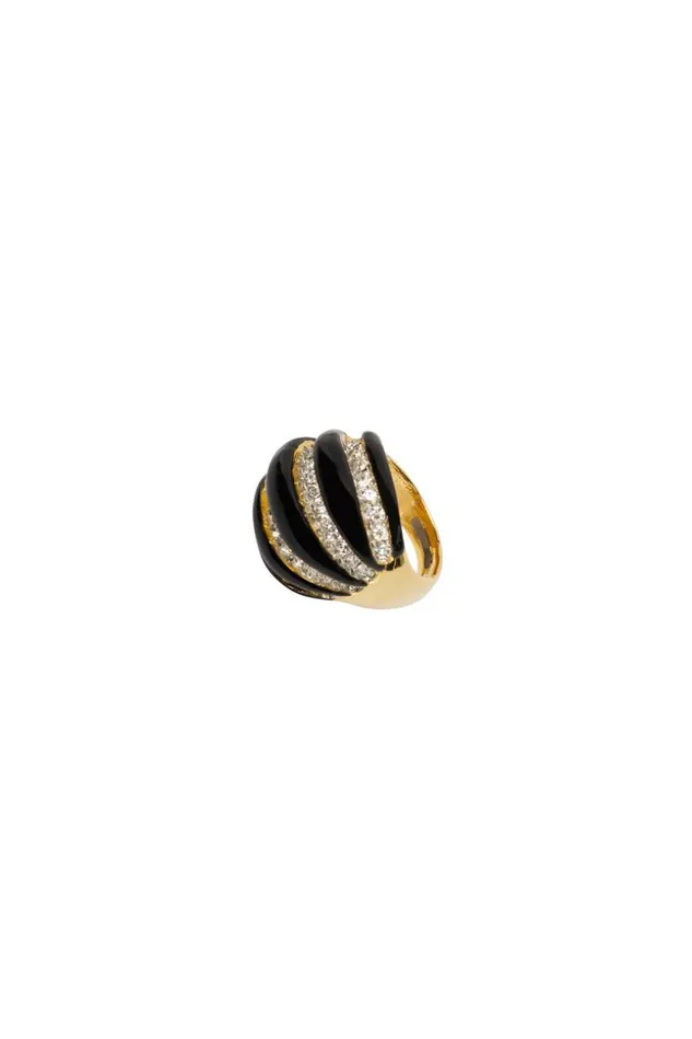 SHOP Trina Turk JEWELRY KJL ENAMEL RIB DOMED RING