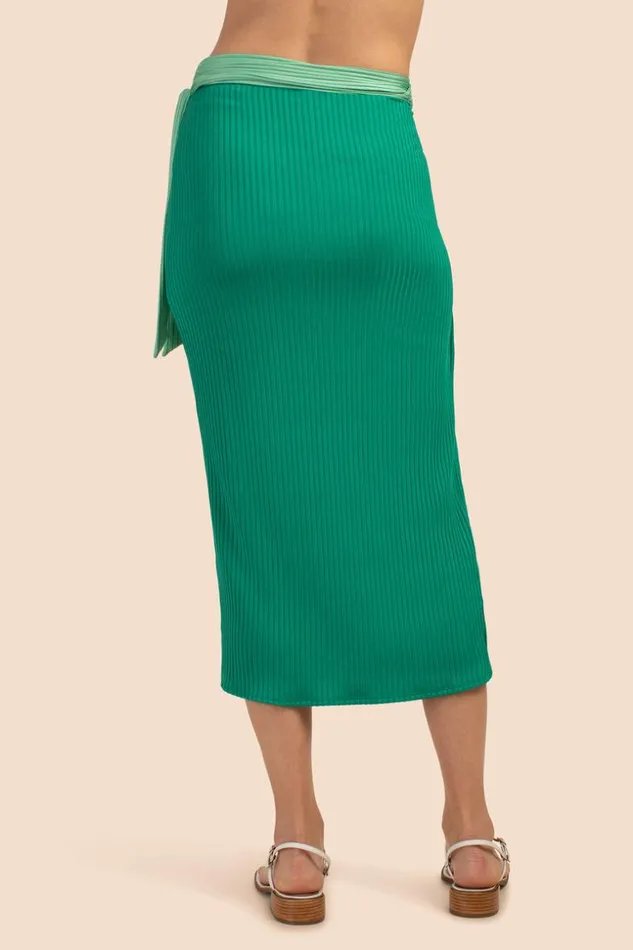 SHOP Trina Turk MATCHING SWIM SETS OLYMPIA RIB WRAP SKIRT