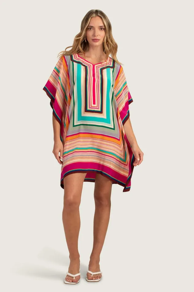 SHOP Trina Turk MINI DRESSES SOUK STRIPE THEODORA CAFTAN DRESS