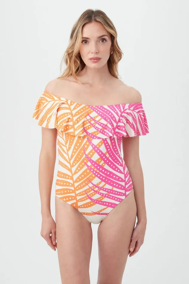SHOP Trina Turk ONE PIECE SWIMWEAR WOMEN039S SHEER TROPICS OFF THE SHOULDER RUFFLE ONE PIECE SWIMSUIT SHOP Trina Turk ONE PIECE SWIMWEAR WOMEN039S SHEER TROPICS OFF THE SHOULDER RUFFLE ONE PIECE SWIMSUIT