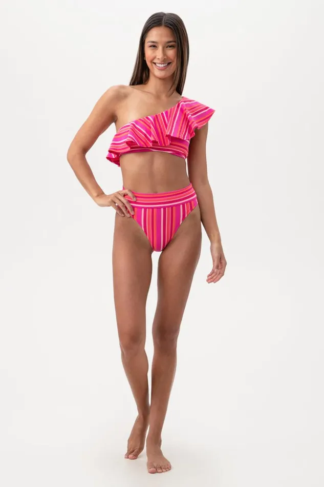 SHOP Trina Turk SWIM BOTTOMS WOMEN039S MARAI BANDED HIGH WAIST SWIM BOTTOM