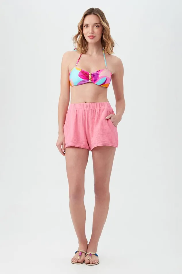 SHOP Trina Turk SWIM COVER UPS WOMEN039S SERENE BUBBLE GAUZE SWIM COVERUP SHORT