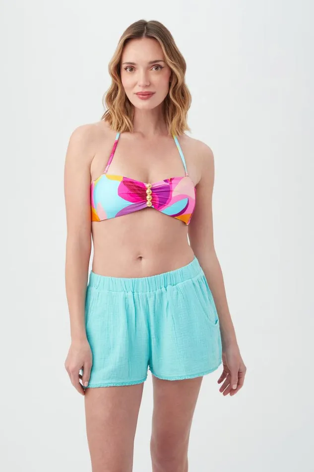 SHOP Trina Turk SWIM COVER UPS WOMEN039S SERENE BUBBLE GAUZE SWIM COVERUP SHORT
