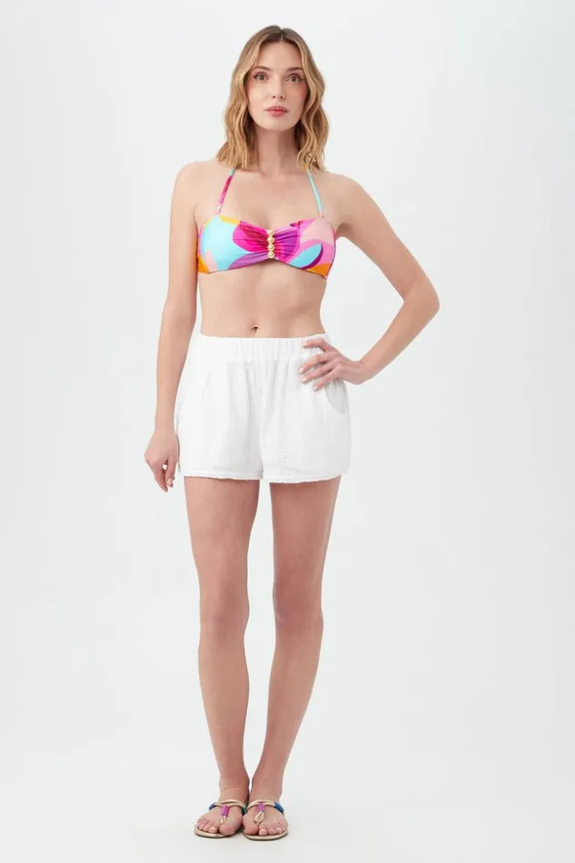 SHOP Trina Turk SWIM COVER UPS WOMEN039S SERENE BUBBLE GAUZE SWIM COVERUP SHORT