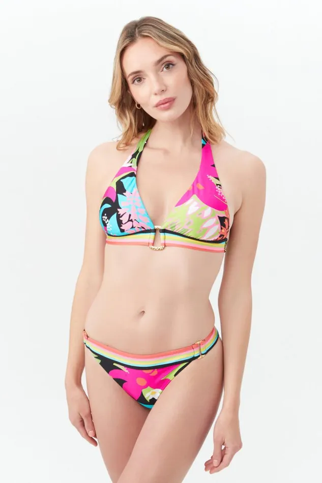 SHOP Trina Turk SWIM TOPS WOMEN039S TIKI RING HALTER SWIM TOP