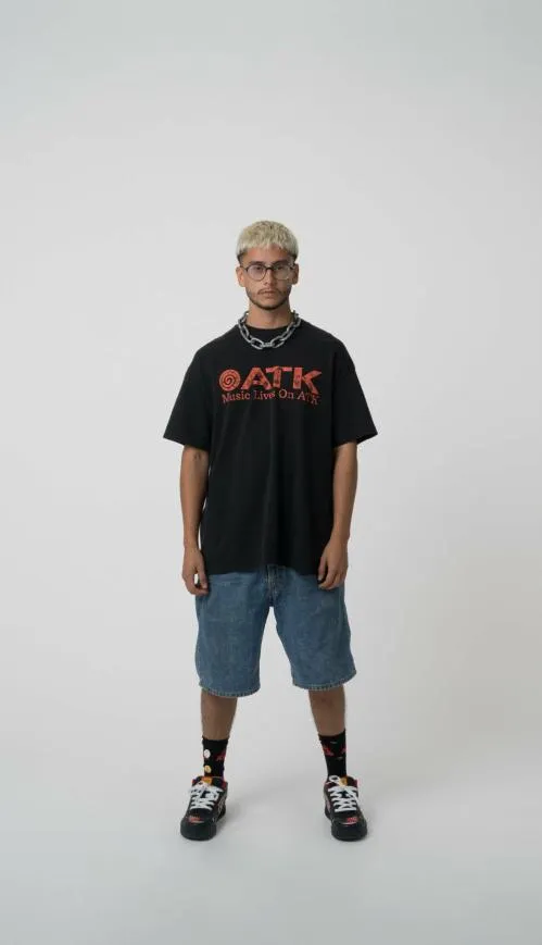 Short Sleeve Men Gallery Dept MUSIC LIVES ON ATK Black