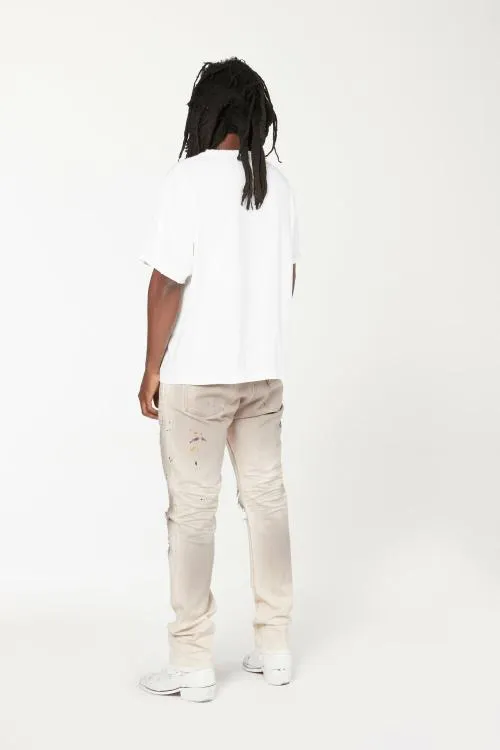 Short Sleeve Men Gallery Dept PLAIN VINTAGE POCKET TEE White