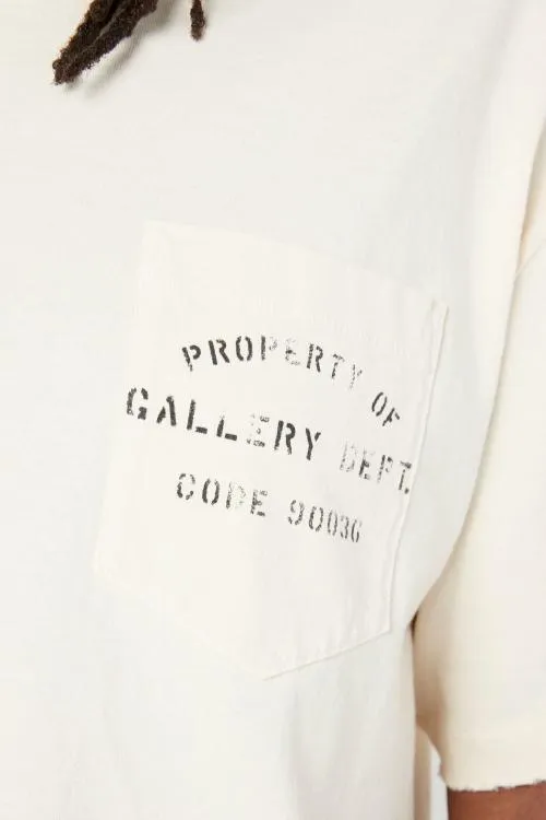 Short Sleeve Men Gallery Dept PROPERTY STENCIL TEE Natural