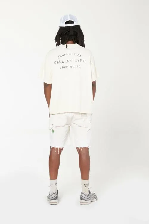 Short Sleeve Men Gallery Dept PROPERTY STENCIL TEE Natural