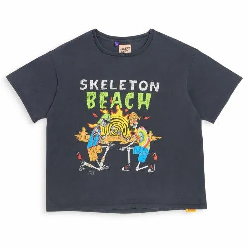Short Sleeve Men Gallery Dept SKELETON BEACH TEE Vintage Black