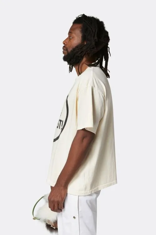 Short Sleeve Men Gallery Dept STOP BEING RACIST TEE Cream