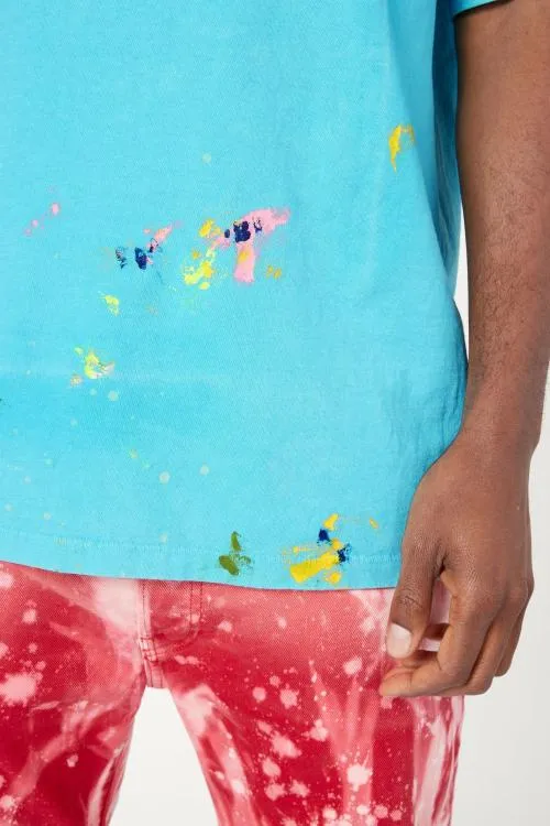 Short Sleeve Men Gallery Dept VINTAGE LOGO PAINTED TEE Turquoise