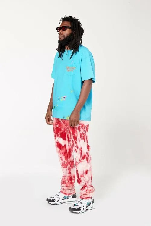 Short Sleeve Men Gallery Dept VINTAGE LOGO PAINTED TEE Turquoise