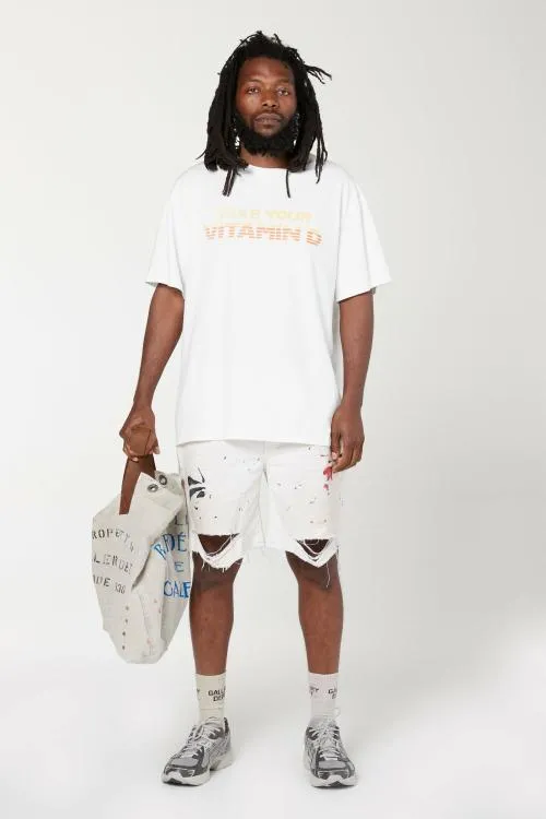 Short Sleeve Men Gallery Dept VITAMIN D TEE White