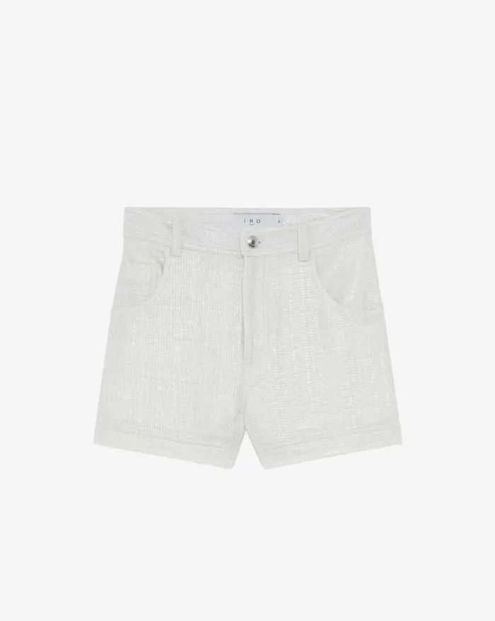 Shorts and Skirts Women IRO SENDA FRINGED LUREX TWEED SHORTS
