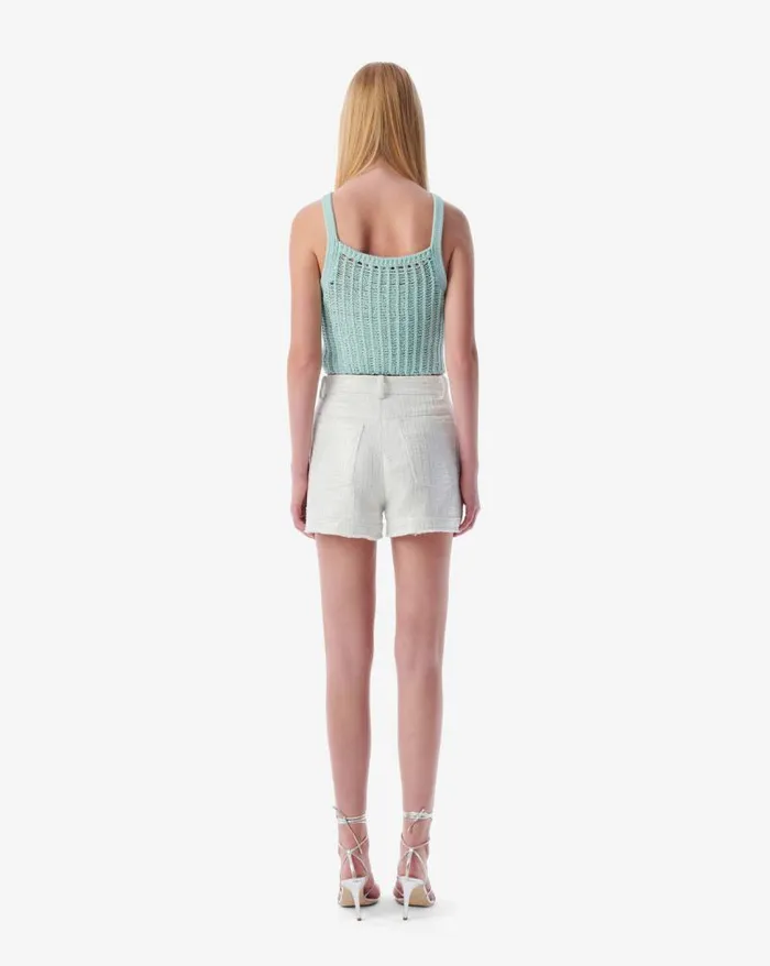 Shorts and Skirts Women IRO SENDA FRINGED LUREX TWEED SHORTS