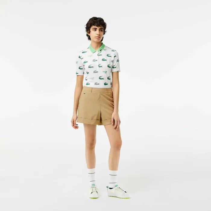 Shorts and Skirts Women Lacoste Women039s Sport Golf Shorts Beige Cb8