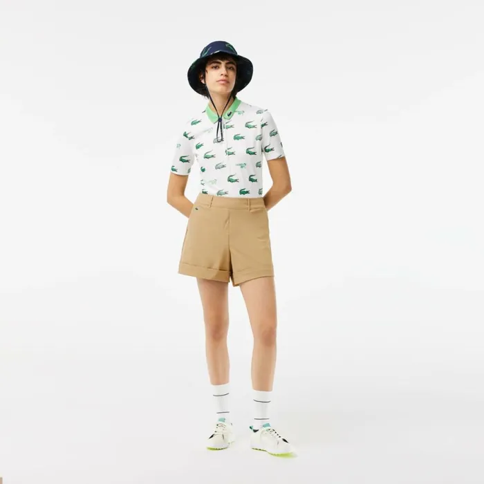 Shorts and Skirts Women Lacoste Women039s Sport Golf Shorts Beige Cb8